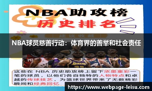 NBA球员慈善行动：体育界的善举和社会责任